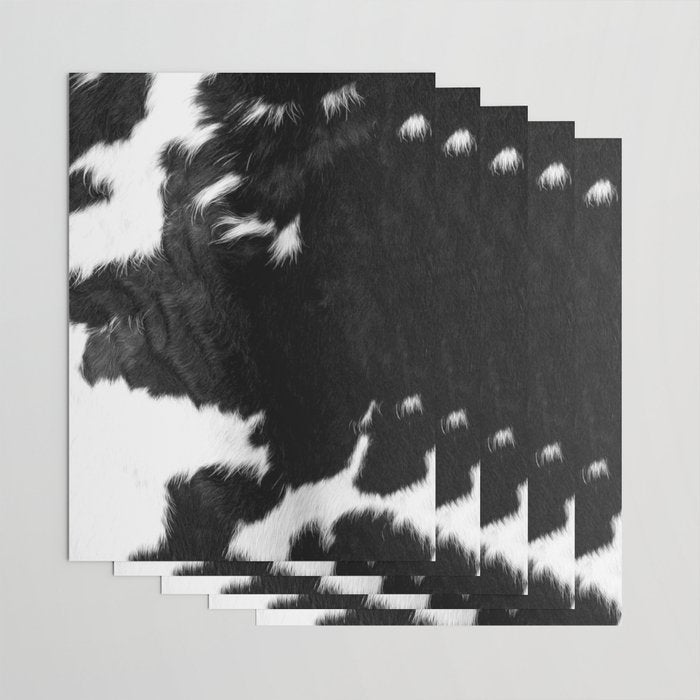 Modern Cowhide Wrapping Paper Gallery Image 3