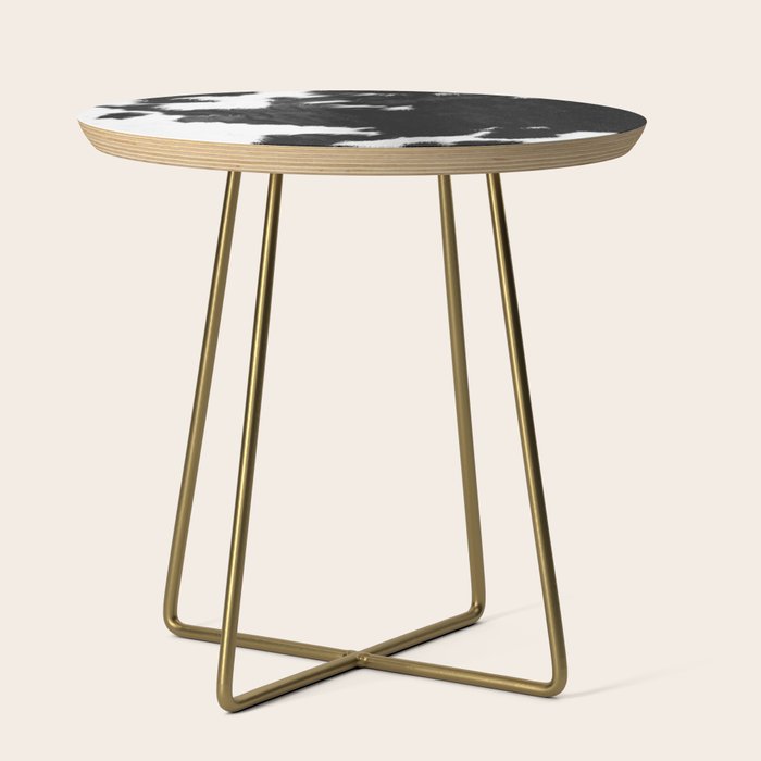 Modern Cowhide Side Table Gallery Image 1