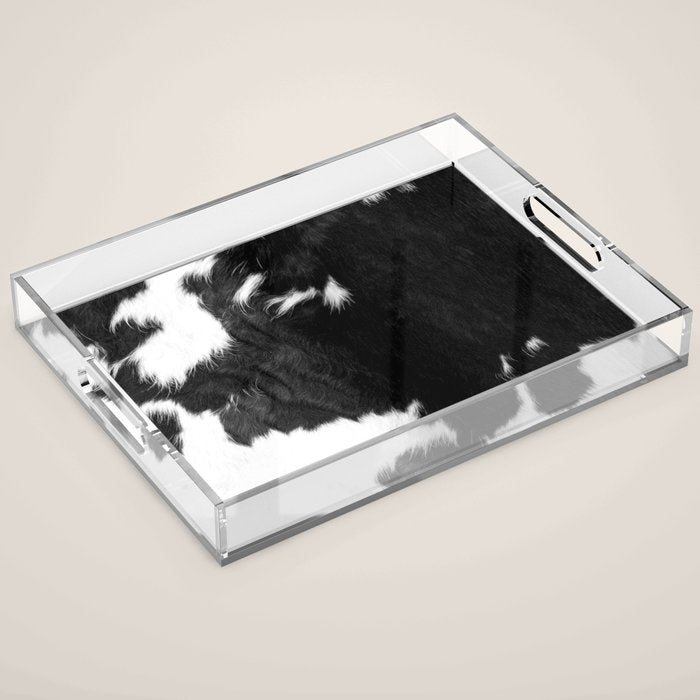 Modern Cowhide Acrylic Tray Gallery Image 1