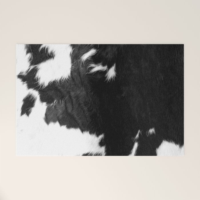 Modern Cowhide Welcome Mat Gallery Image 1