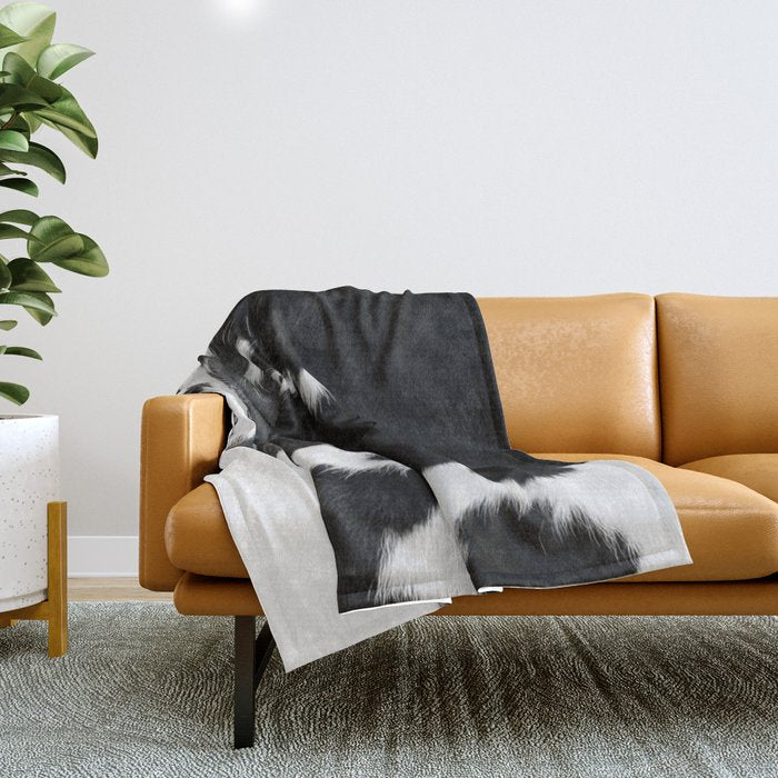 Modern Cowhide Throw Blanket Gallery Image 1