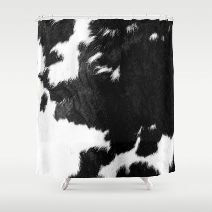 Modern Cowhide Shower Curtain Gallery Image 1