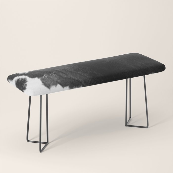 Modern Cowhide Bench Gallery Image 1