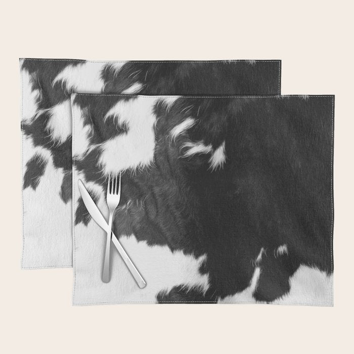 Modern Cowhide Placemat Gallery Image 1