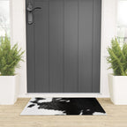 Modern Cowhide Welcome Mat Gallery Image 3