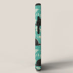 Jackalope - teal & black iPhone Case Gallery Image 2