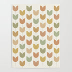 Spring Tulips XII Neutral Multicolor Mid Century Flowers Poster Gallery Image 4