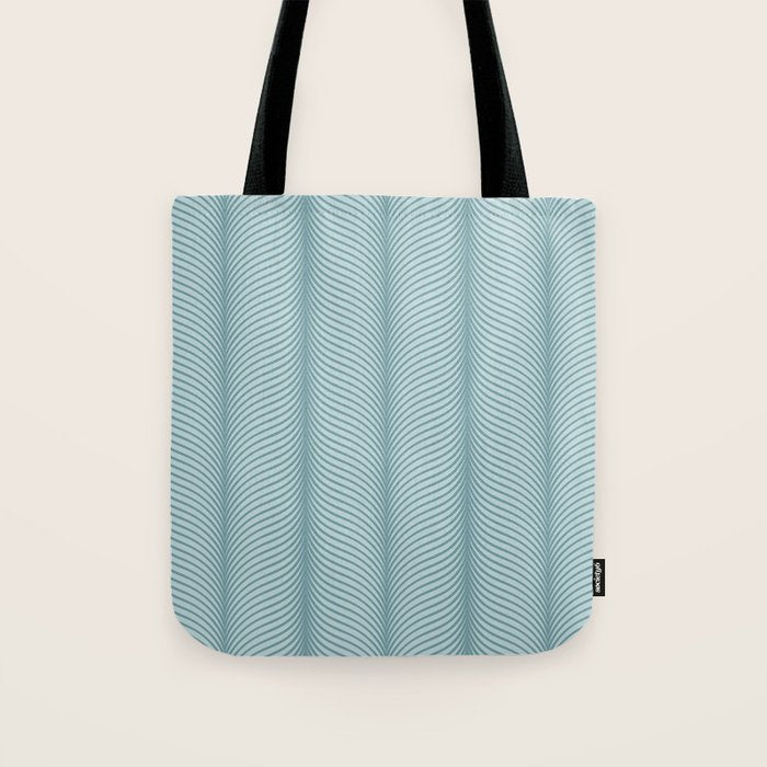 Elysian XVI Botanical Teal Tote Bag Gallery Image 1
