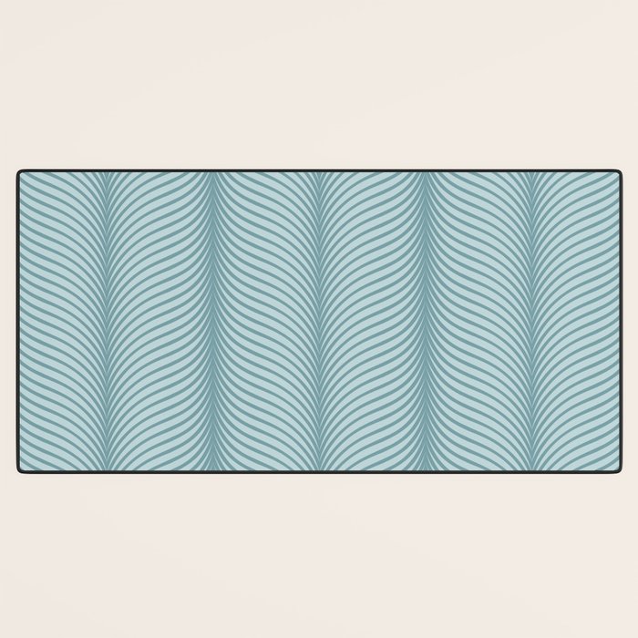 Elysian XVI Botanical Teal Desk Mat Gallery Image 3