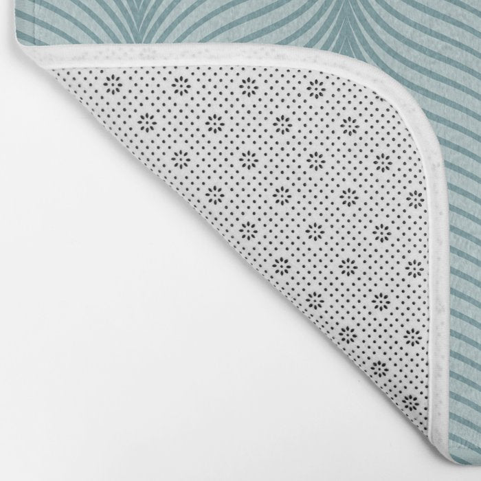 Elysian XVI Botanical Teal Bath Mat Gallery Image 2