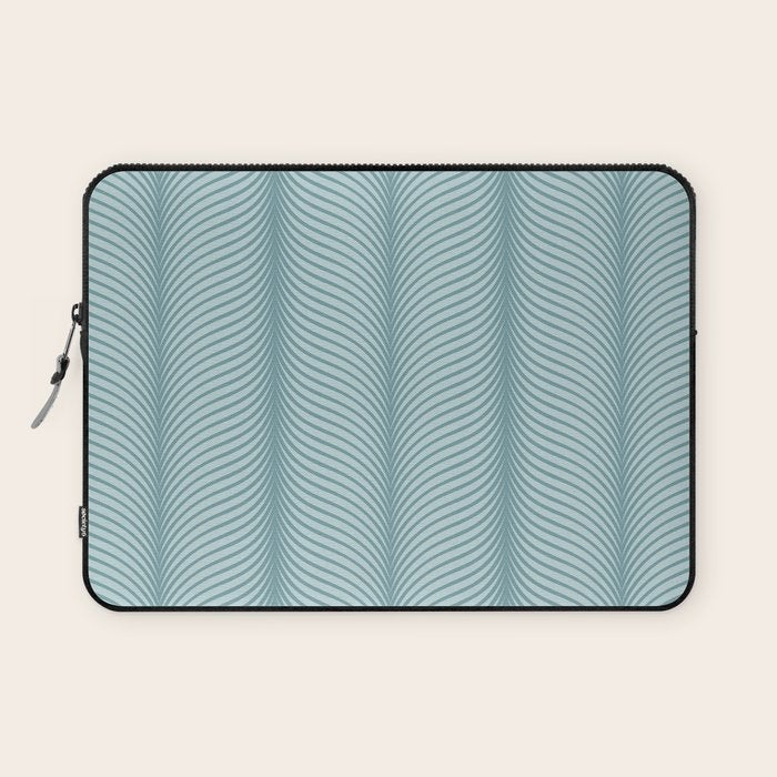 Elysian XVI Botanical Teal Laptop Sleeve Gallery Image 1