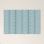 Elysian XVI Botanical Teal Welcome Mat Gallery Image 1