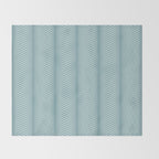 Elysian XVI Botanical Teal Throw Blanket Gallery Image 2