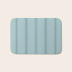 Elysian XVI Botanical Teal Bath Mat Gallery Image 1