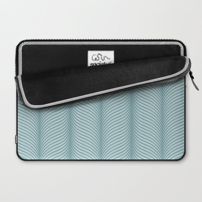Elysian XVI Botanical Teal Laptop Sleeve Gallery Image 2