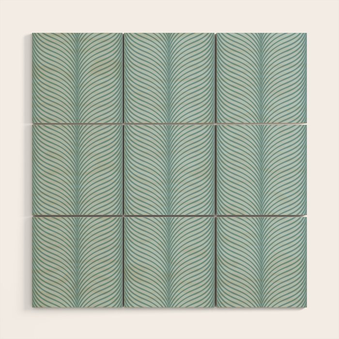 Elysian XVI Botanical Teal Wood Wall Art Gallery Image 1