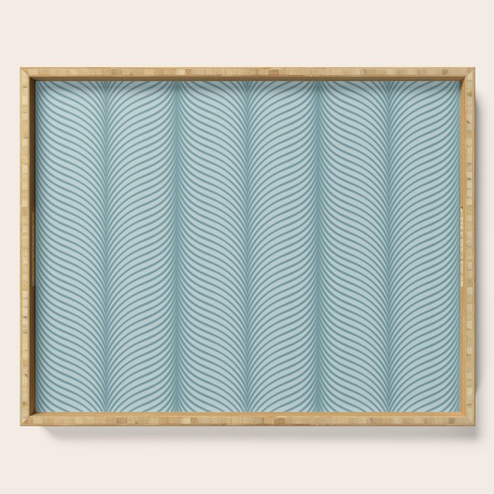 Elysian XVI Botanical Teal Serving Tray Gallery Image 1