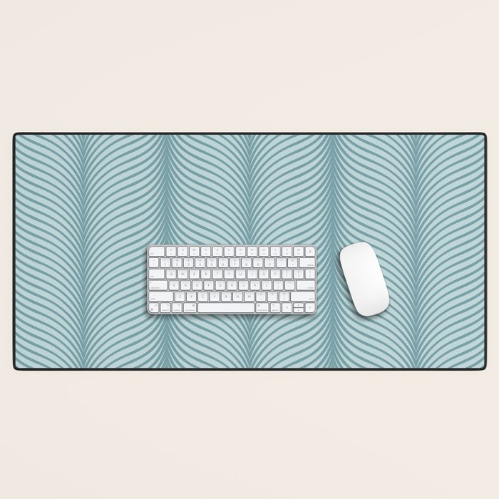 Elysian XVI Botanical Teal Desk Mat Gallery Image 1