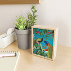 Vintage Tropical Peacock Bird Rainforest Jungle  Mini Art Print Gallery Image 2