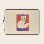 Impress Me Human Vintage Cat, Retro Illustration Laptop Sleeve Gallery Image 1