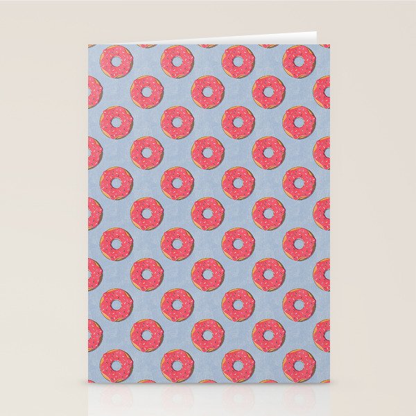 FAST FOOD / Donut - pattern Stationery Card Gallery Image 2