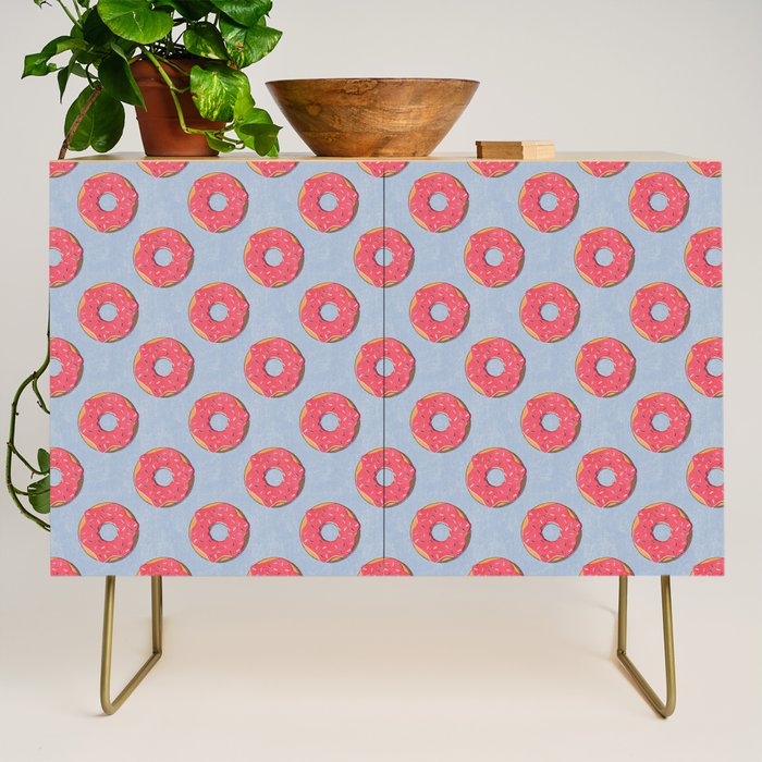 FAST FOOD / Donut - pattern Credenza Gallery Image 1