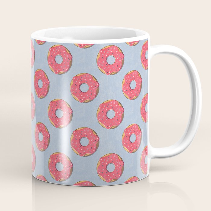FAST FOOD / Donut - pattern Coffee Mug Gallery Image 1