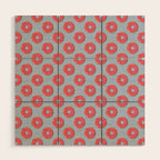 FAST FOOD / Donut - pattern Wood Wall Art Gallery Image 1