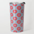 FAST FOOD / Donut - pattern Travel Mug Gallery Image 2