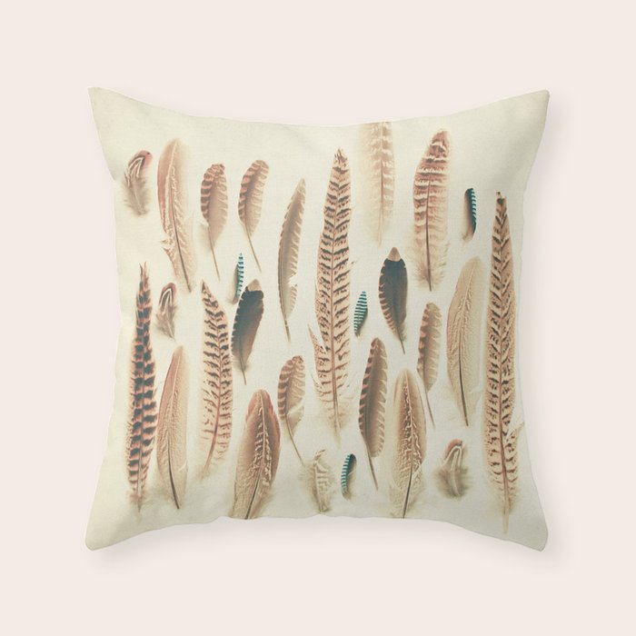 Found Feathers Throw Pillow Gallery Image 6