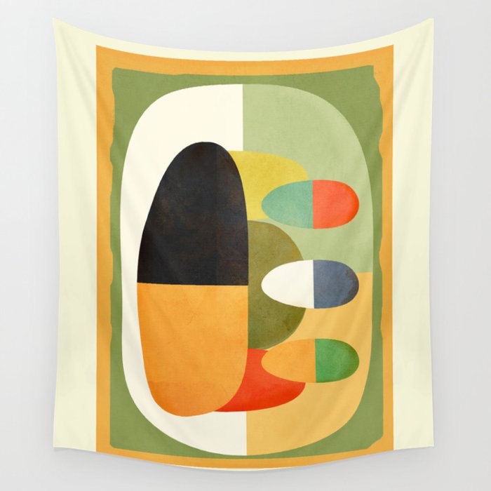 Modern Abstract Geometric Art 26 Wall Tapestry Gallery Image 4