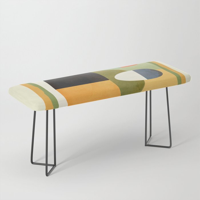 Modern Abstract Geometric Art 26 Bench Gallery Image 1