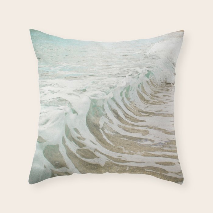 Sea Foam Throw Pillow Gallery Image 6