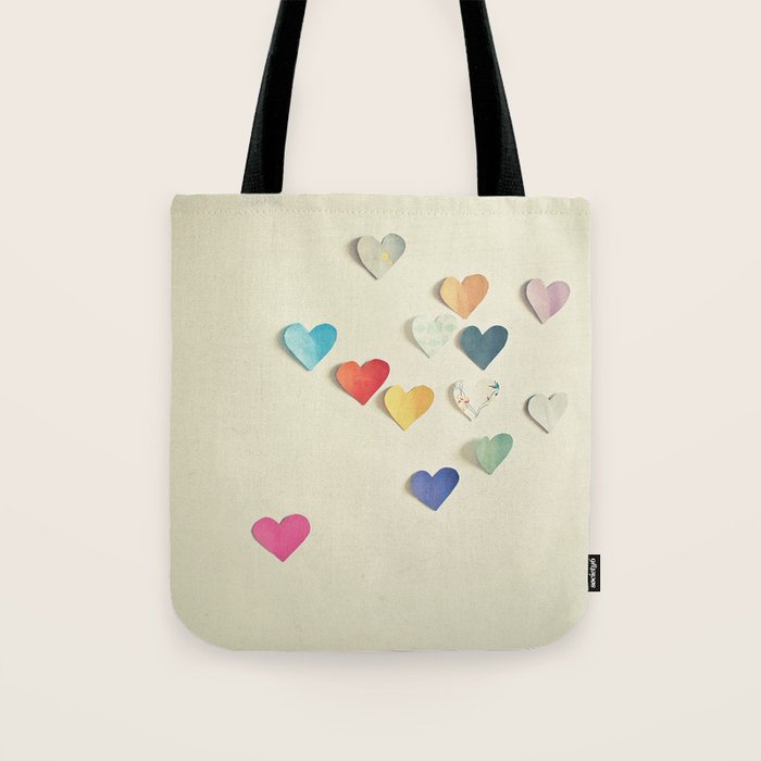 Paper Hearts Tote Bag Gallery Image 1