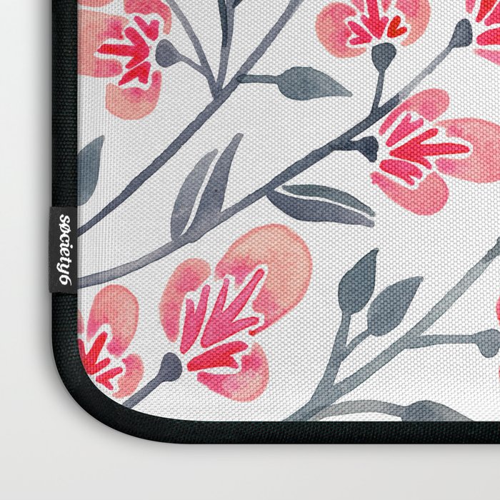 Cherry Blossoms - Pink & Black Palette Laptop Sleeve Gallery Image 3