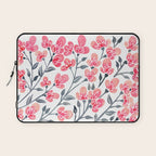 Cherry Blossoms - Pink & Black Palette Laptop Sleeve Gallery Image 1