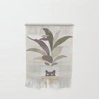 Cat and Plant 29: A Leaf of Whale Wall Hanging Gallery Image 1
