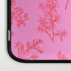 Preppy Pink and Red Botanical Cottage Floral Pattern Laptop Sleeve Gallery Image 3