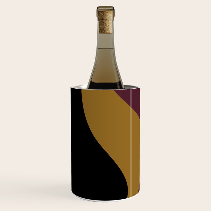 Abstract Color Waves - Bold Retro Wine Chiller Gallery Image 2