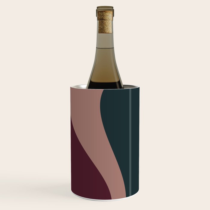 Abstract Color Waves - Bold Retro Wine Chiller Gallery Image 3