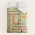 The map (after Mondrian) Comforter Gallery Image 6