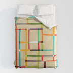 The map (after Mondrian) Duvet Cover Gallery Image 6