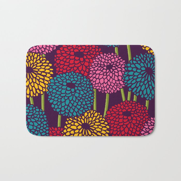 Full of Chrysanth Bath Mat Gallery Image 1