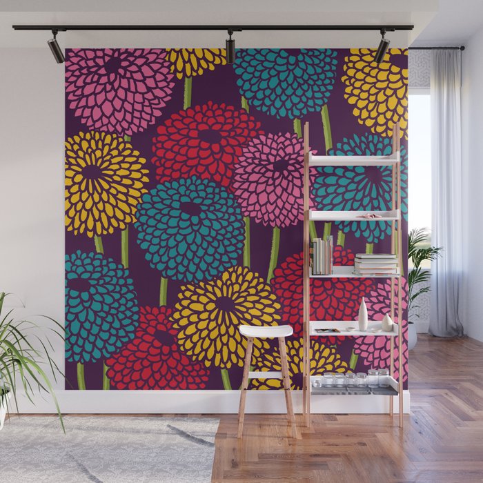 Full of Chrysanth Wall Mural Gallery Image 1
