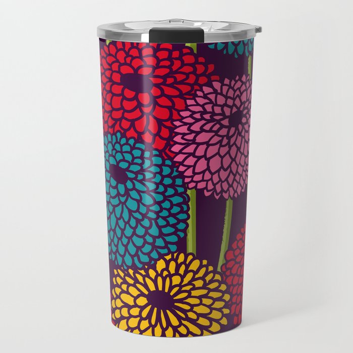 Full of Chrysanth Travel Mug Gallery Image 1