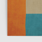 Mid-Century Modern Burnt-Orange Yellow Teal Blue Poster Gallery Image 3