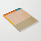 Mid-Century Modern Burnt-Orange Yellow Teal Blue Notebook Gallery Image 2