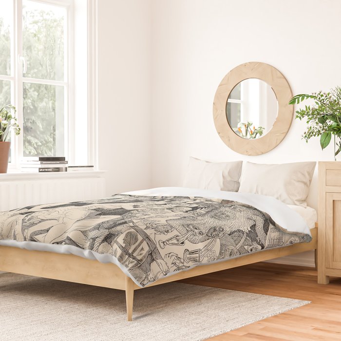 Eduard Wiiralt - Cabaret 1931 Duvet Cover Gallery Image 2