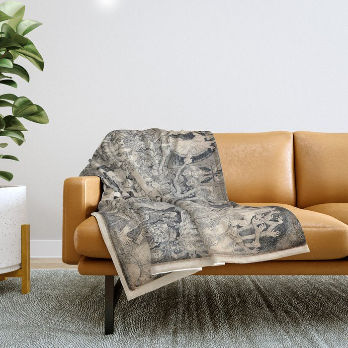 Eduard Wiiralt - Cabaret 1931 Throw Blanket Gallery Image 1