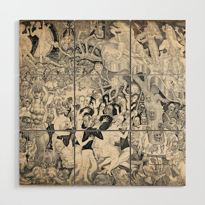 Eduard Wiiralt - Cabaret 1931 Wood Wall Art Gallery Image 1